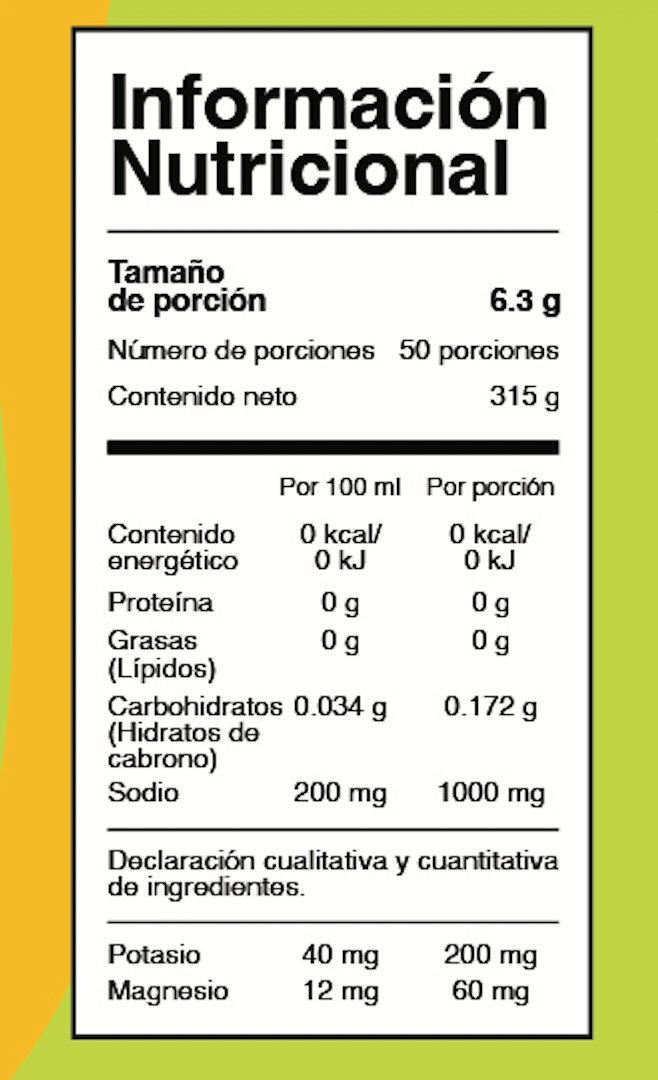 Bote 50 porciones- Truco Lime Orange